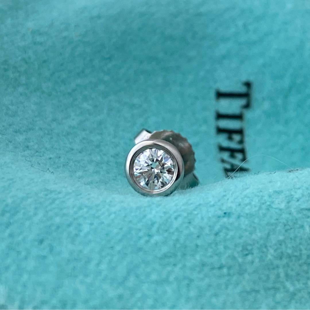 ティファニー Pt950 バイザヤードピアス 約4.8mm 片方のみ プラチナ