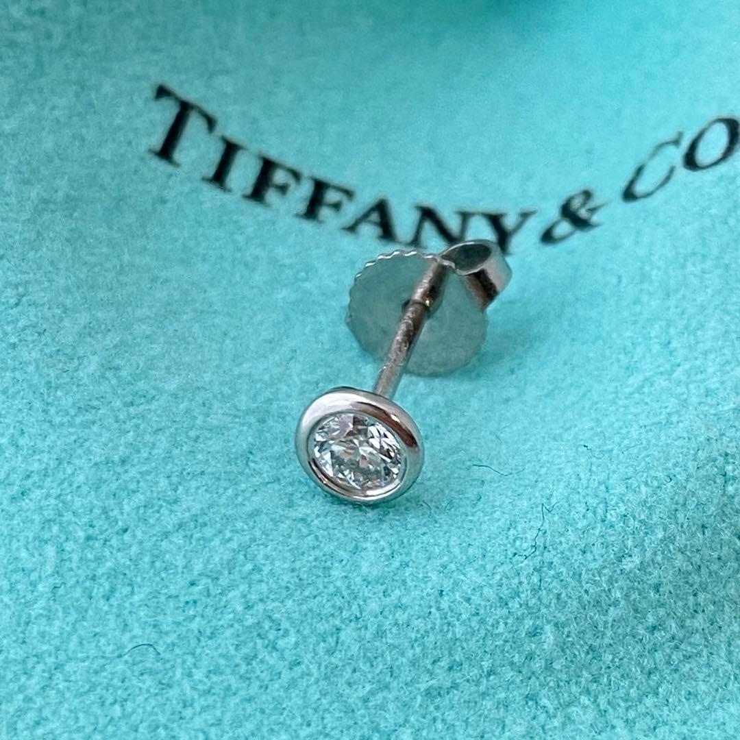 ティファニー Pt950 バイザヤードピアス 約4.8mm 片方のみ プラチナ
