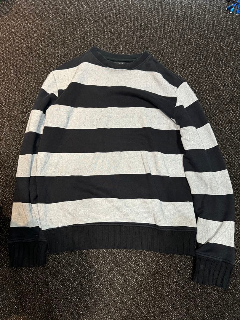 AMIRI アミリ18ss カシミアボーダースウェット Sサイズ SWEAT