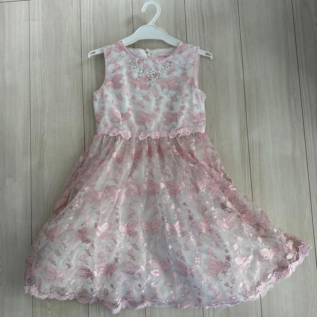 メゾピアノフォーマル レース刺繍ドレス 130cm