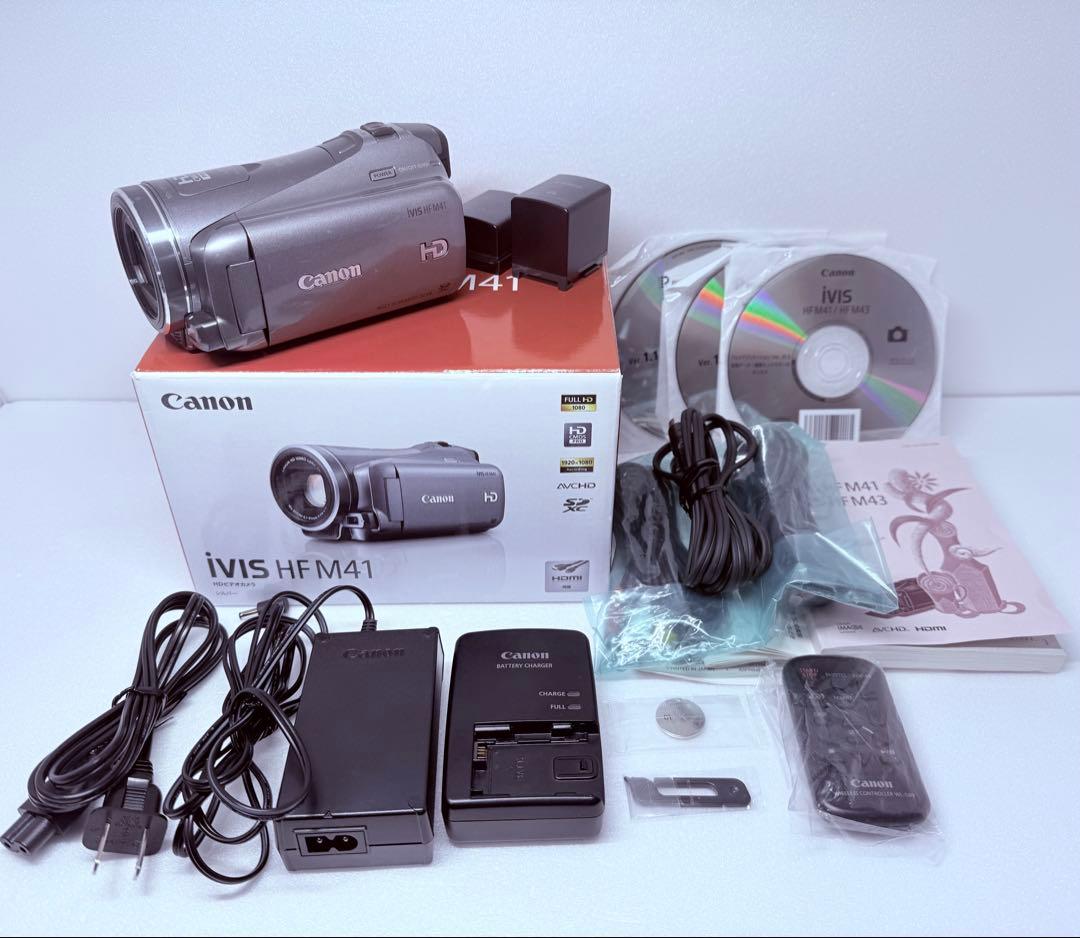 Canon IVIS HF M41 動作確認済 付属品一式 フルHDビデオカメラ