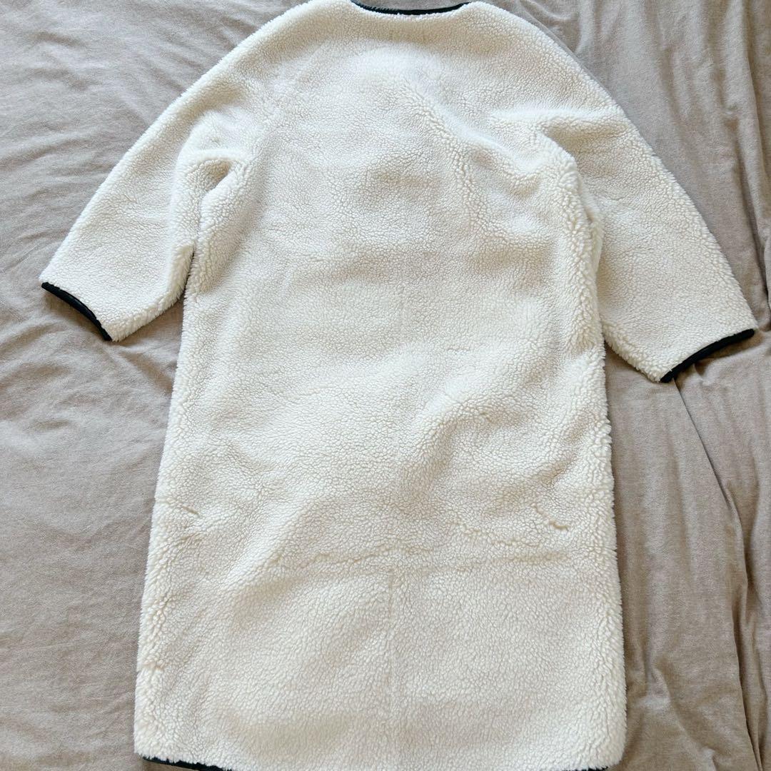 【美品】AKTE ボアコート　ノーカラーコート