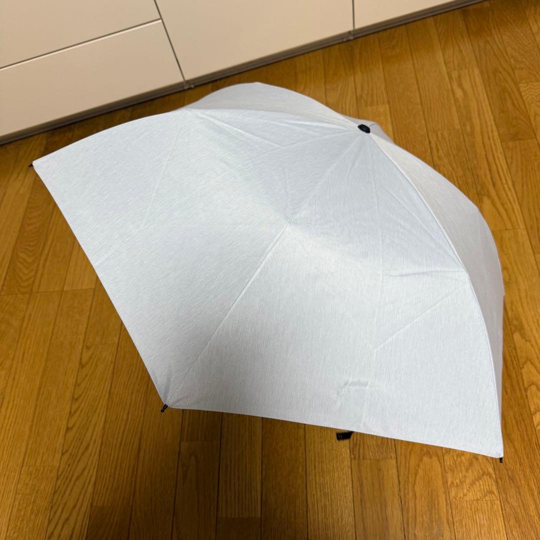 サンバリア100　２段折コンパクト　moku　ブルー　日傘