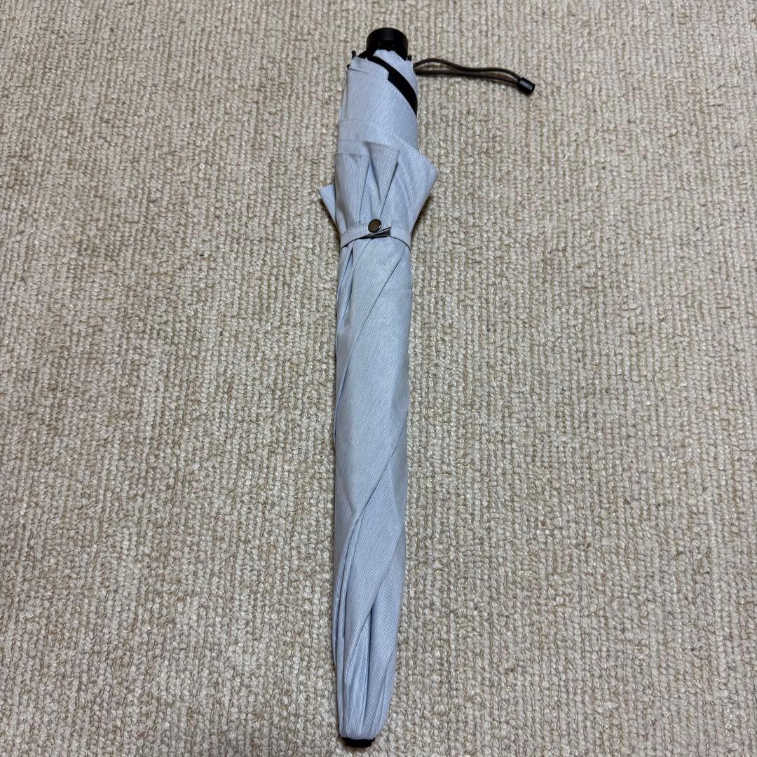 サンバリア100　２段折コンパクト　moku　ブルー　日傘