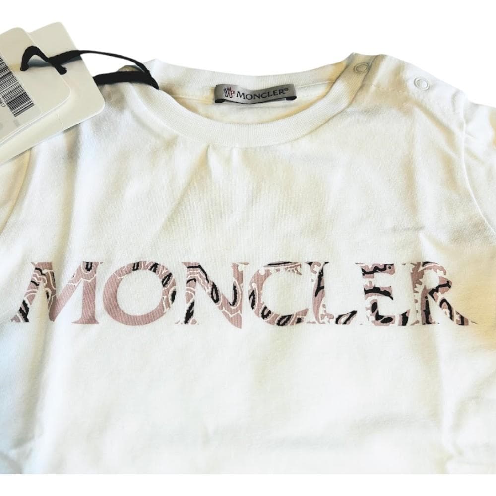 新品！QRコード付きMONCLERモンクレールロゴベビーTシャツ2歳90cm