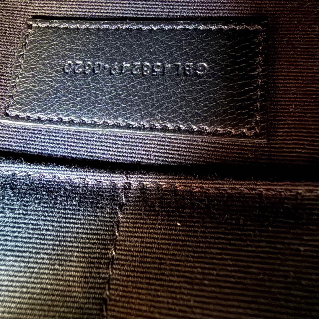 極美✨ サンローラン YSLロゴ クラッチバッグ レザー 黒 セカンドバッグ