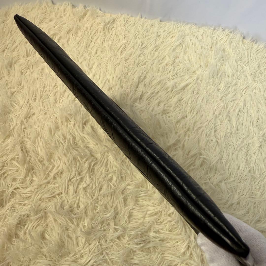 極美✨ サンローラン YSLロゴ クラッチバッグ レザー 黒 セカンドバッグ