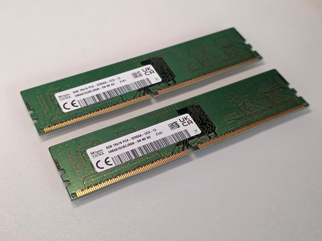 SKハイニックス DDR4 3200MHz 16GB (8GB×2)