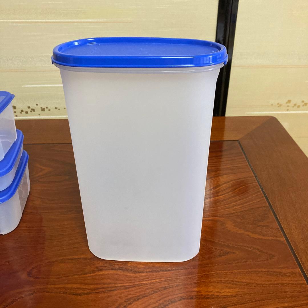 タッパウェアブルートライアルセット、MMだ円28センチ他全部で15点新品未使用品