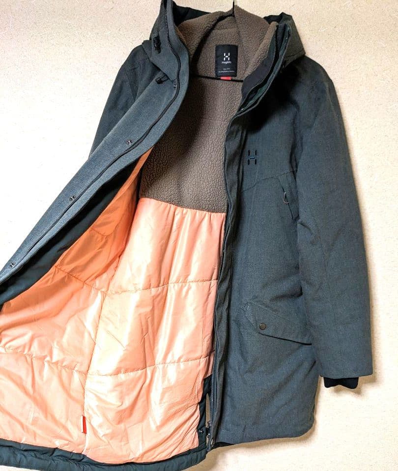 ホグロフス　ロングコート　HAGLOFS　コート　中綿　美品　モッズコート