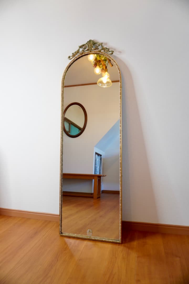 ヴィンテージ クラシック スタンドミラー 日本製