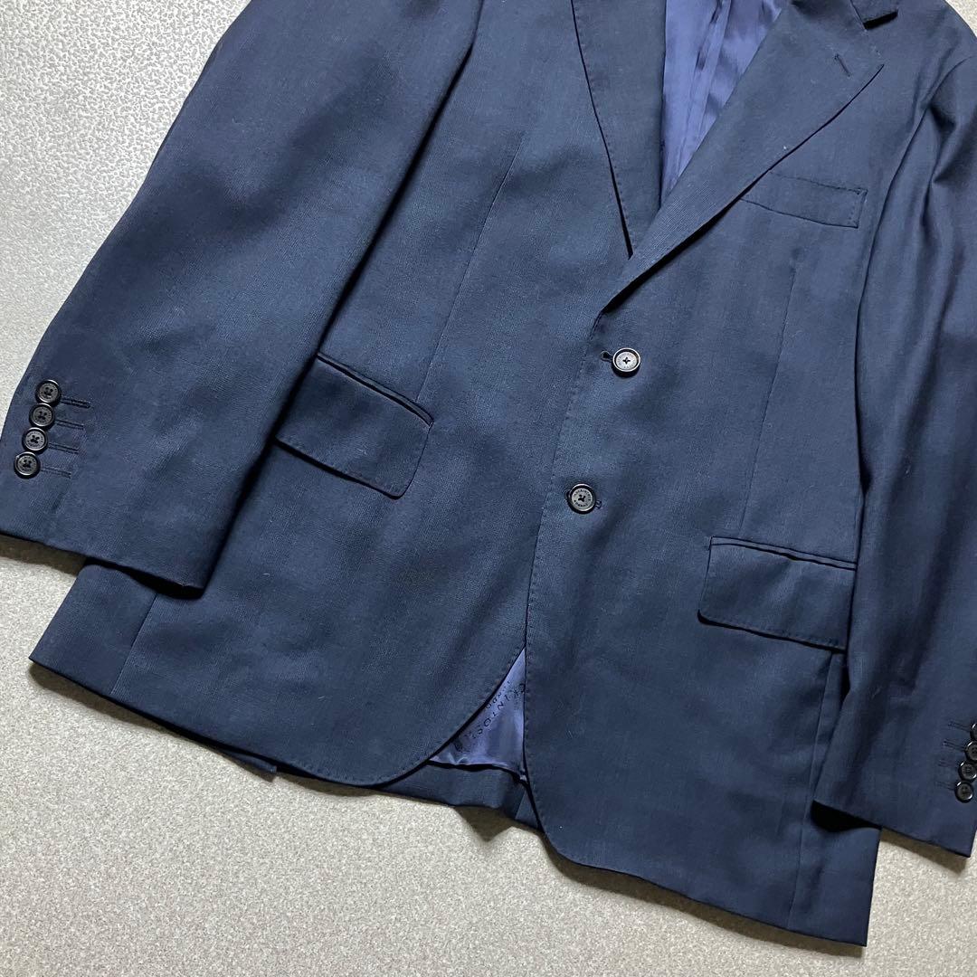 【L相当 ネイビー】マッキントッシュ スーツセットアップ ウール100%