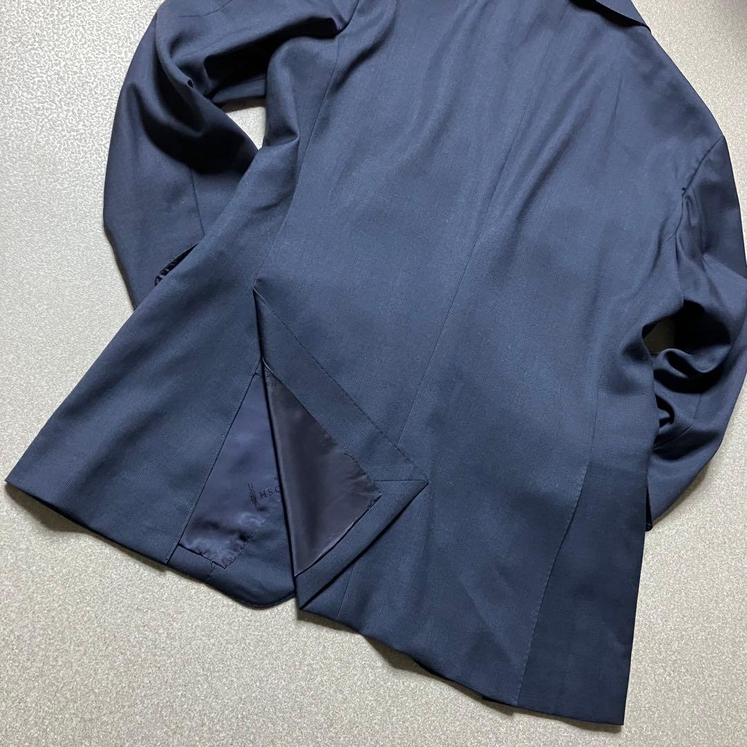 【L相当 ネイビー】マッキントッシュ スーツセットアップ ウール100%