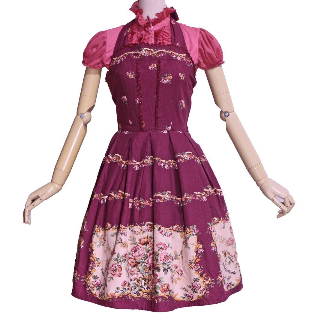 新品 イノセントワールド ローズコブリンプリント ホルダーネック JSK