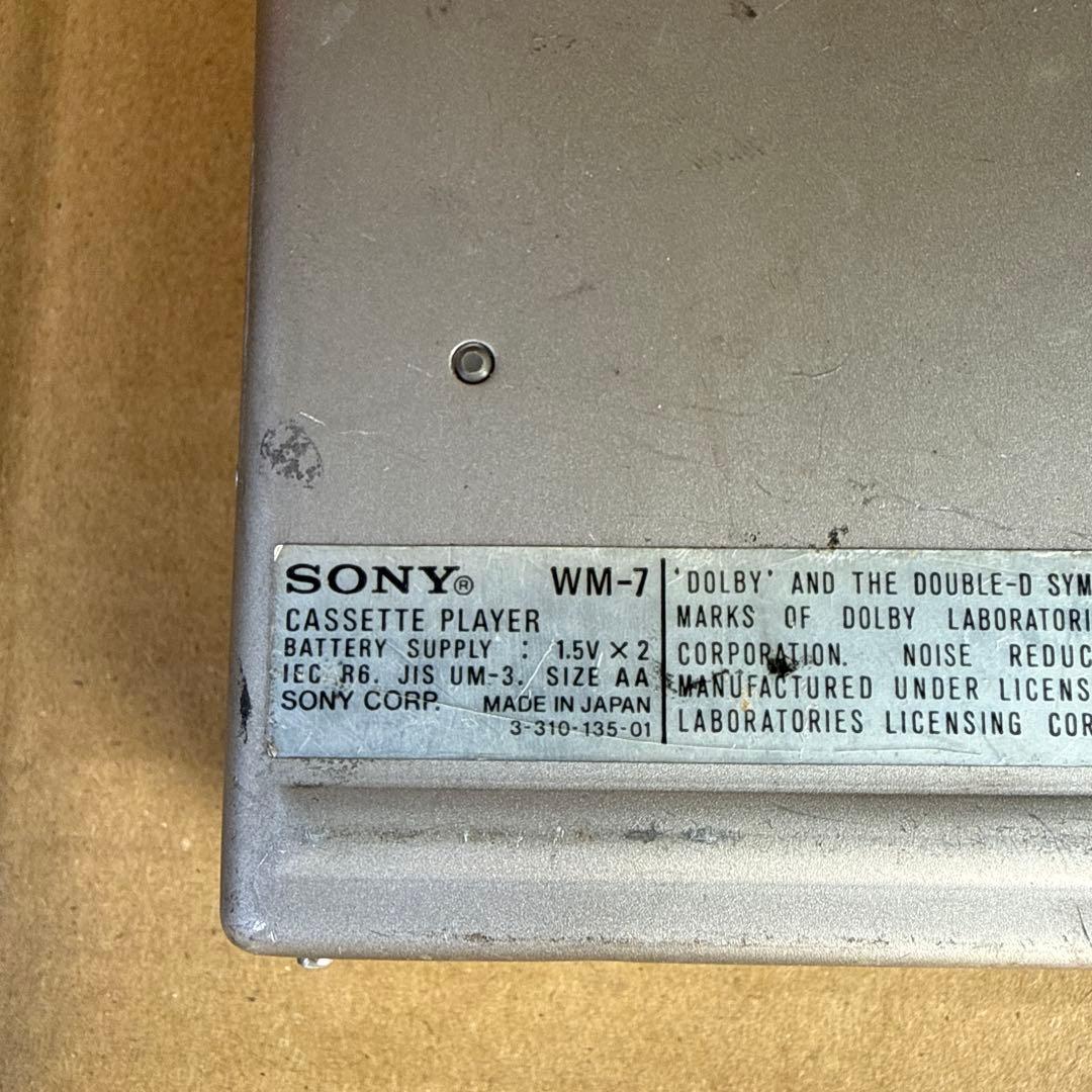 SONY WALKMANⅡ WM-7 / ソニー カセットウォークマン