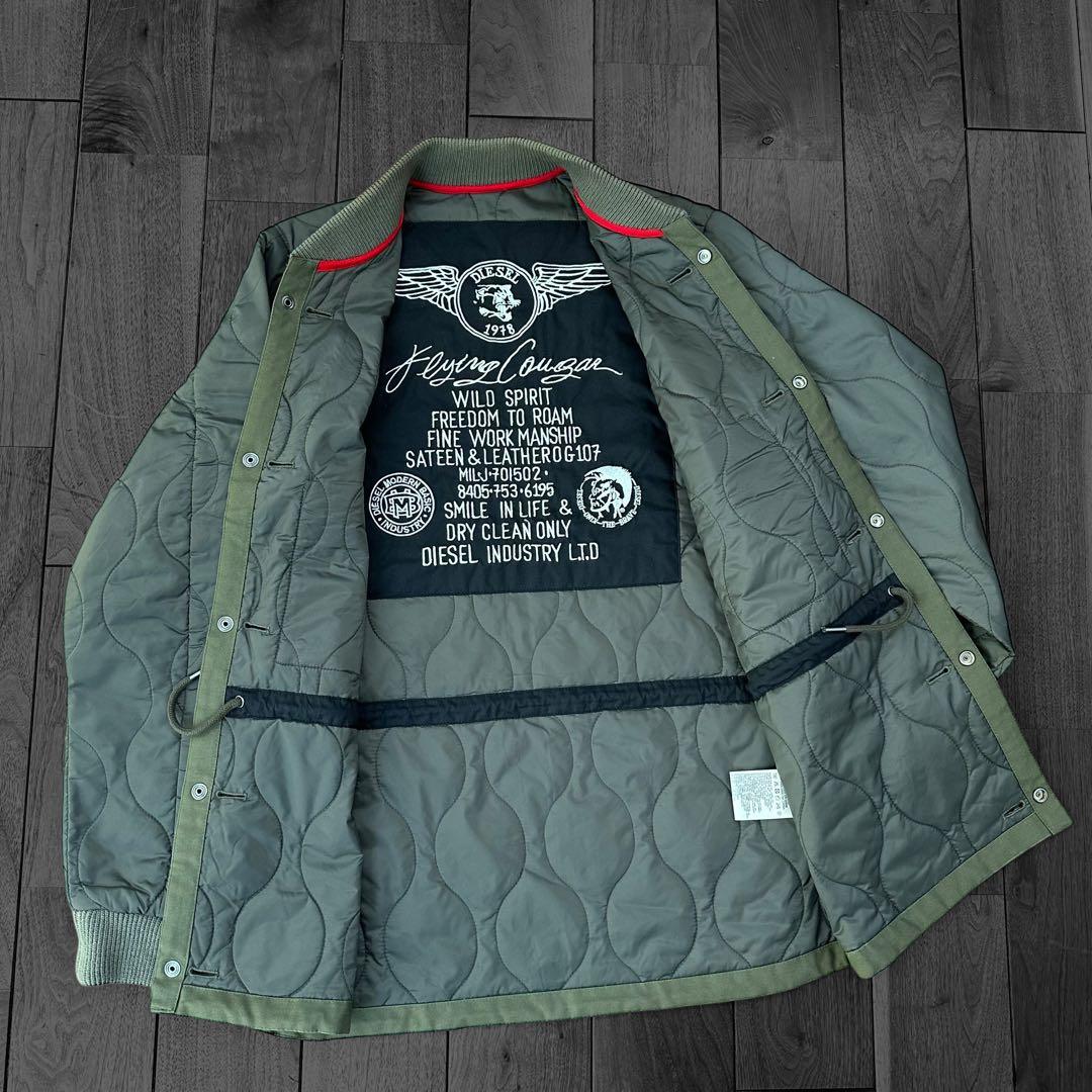 DIESEL 3way モッズコート　カーキ　y2k archive 00s