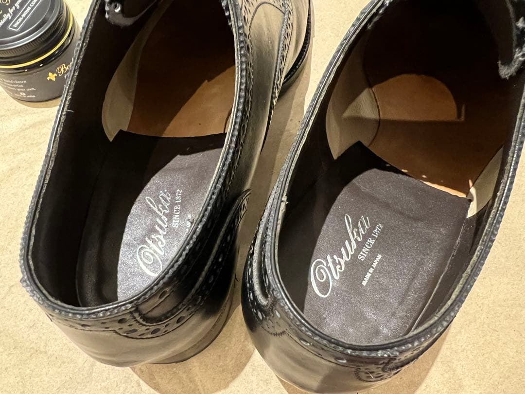 otuka 大塚製靴 26cm 内羽プレーントゥメダリオン IS-202