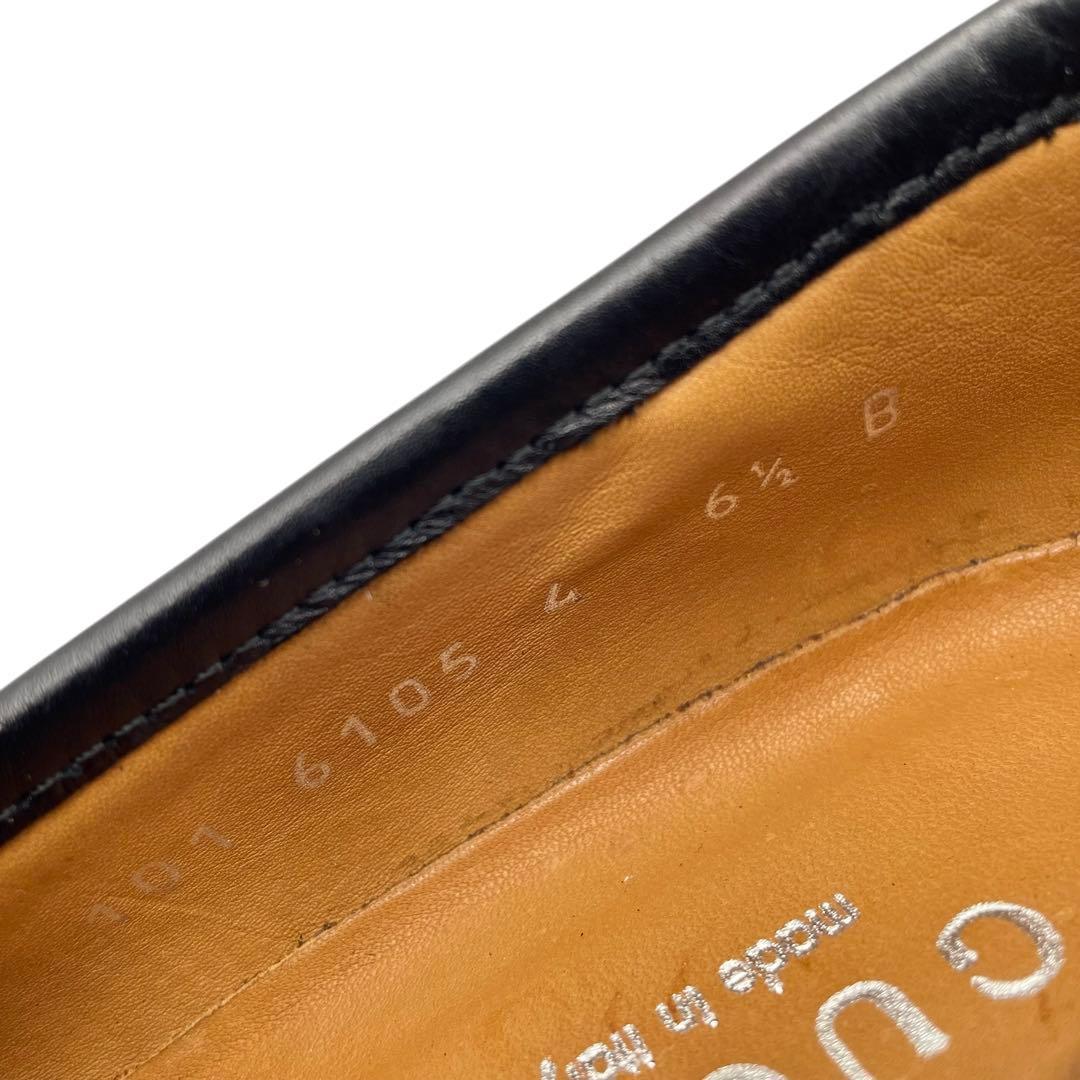 《未使用品》グッチ ホースビット ビットモカシン レザー 6 1/2 6105