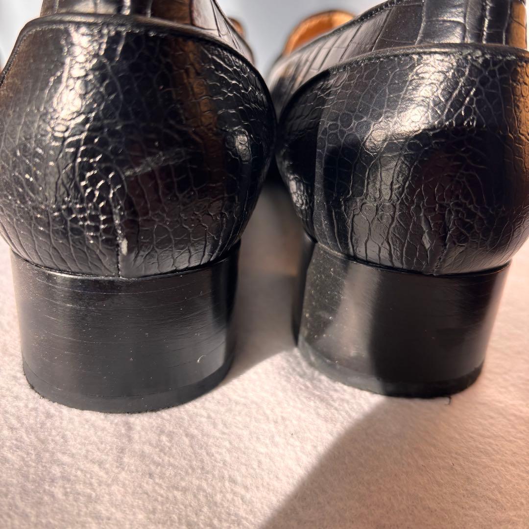 フェラガモ　ローファー　9c PLACE 黒クロコ