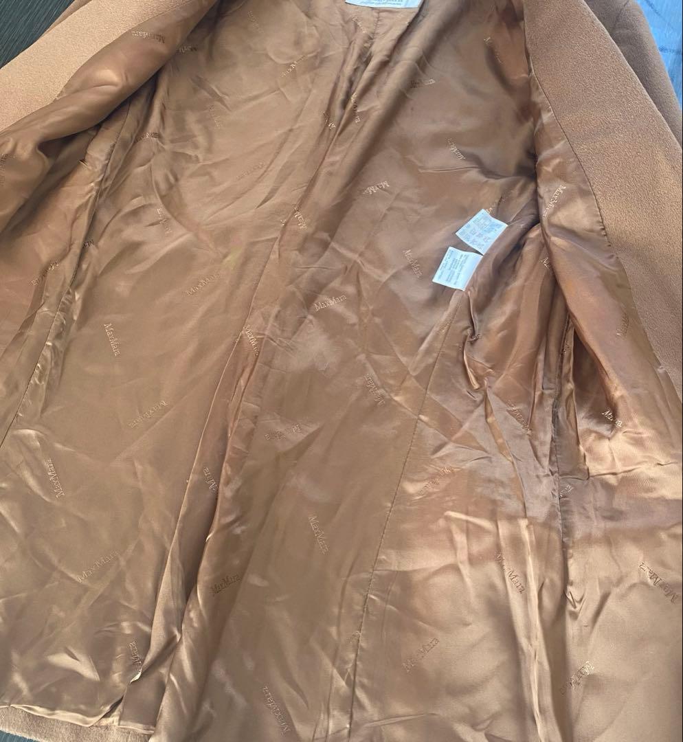 極美品　マックスマーラ　白タグ　カシミヤ100% ジャケット　 キャメル　ロング