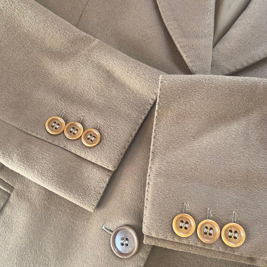 極美品　マックスマーラ　白タグ　カシミヤ100% ジャケット　 キャメル　ロング