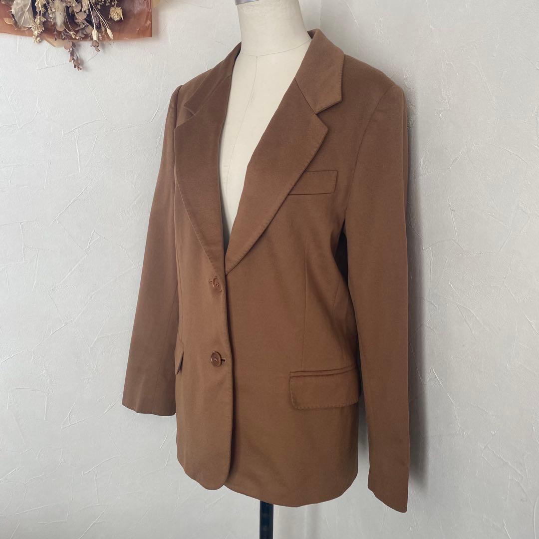 極美品　マックスマーラ　白タグ　カシミヤ100% ジャケット　 キャメル　ロング