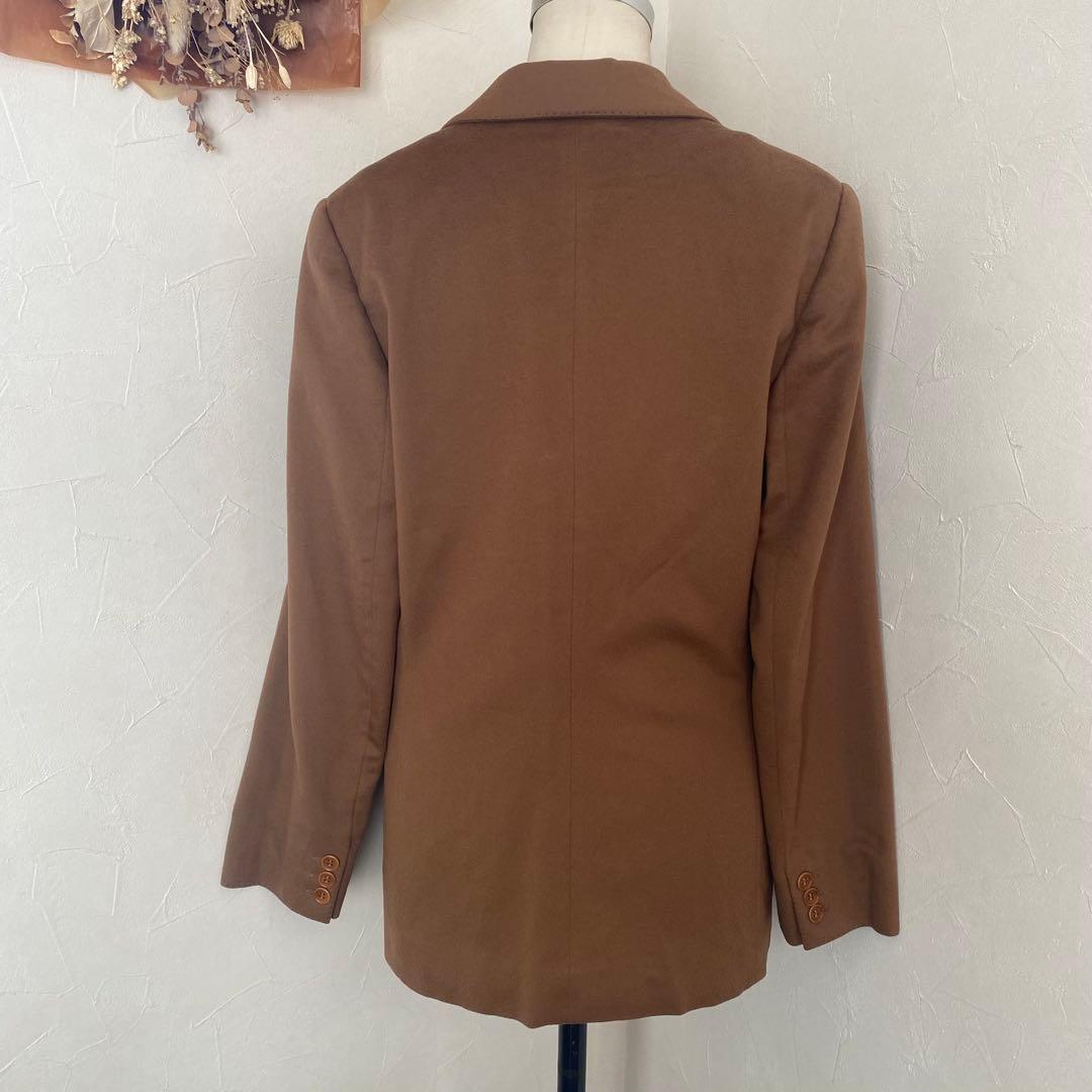 極美品　マックスマーラ　白タグ　カシミヤ100% ジャケット　 キャメル　ロング