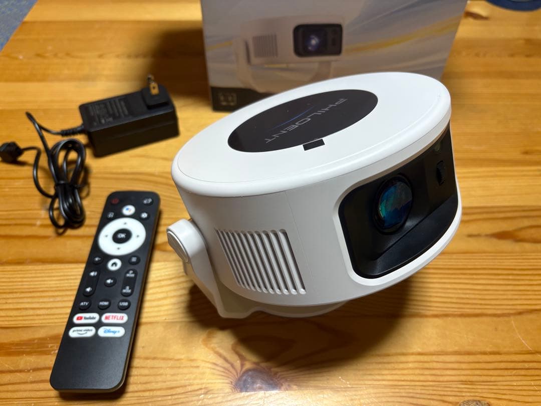 ウ*ン様 【ほぼ新品】Philoent 小型プロジェクター 家庭用-1080P