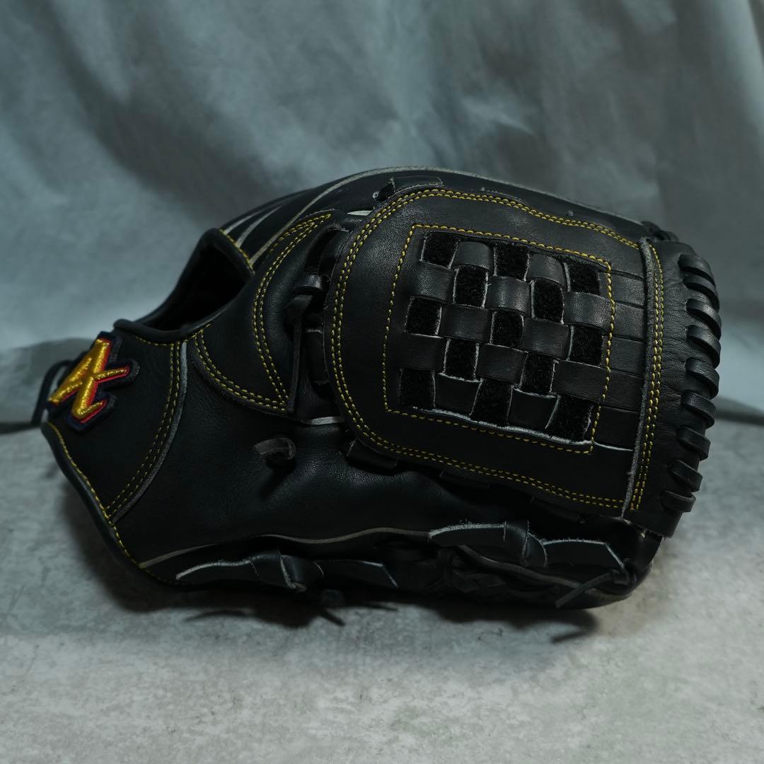 即戦力グローブ ATOMS 少年硬式 内野用 右投げ バスケットウェブ 黒