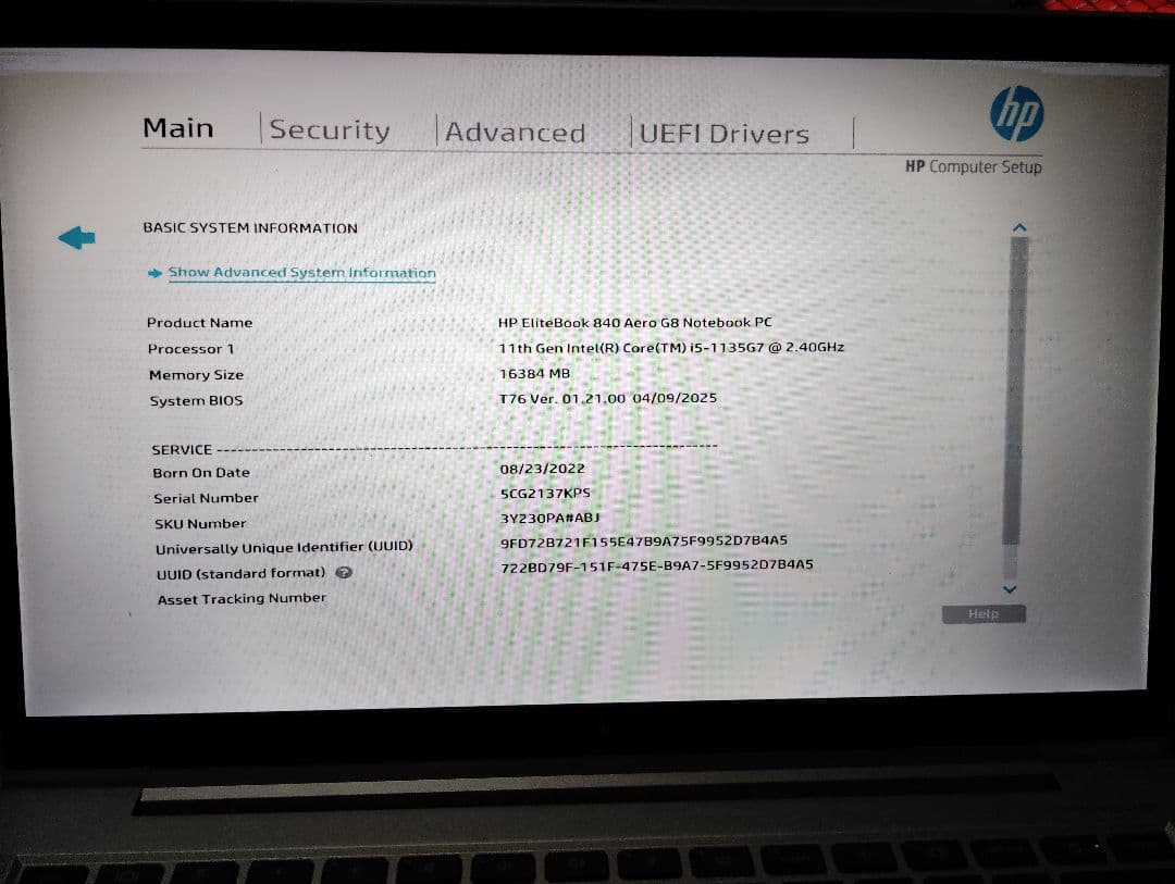 HP EliteBook 840 G8 Aero ノートPC