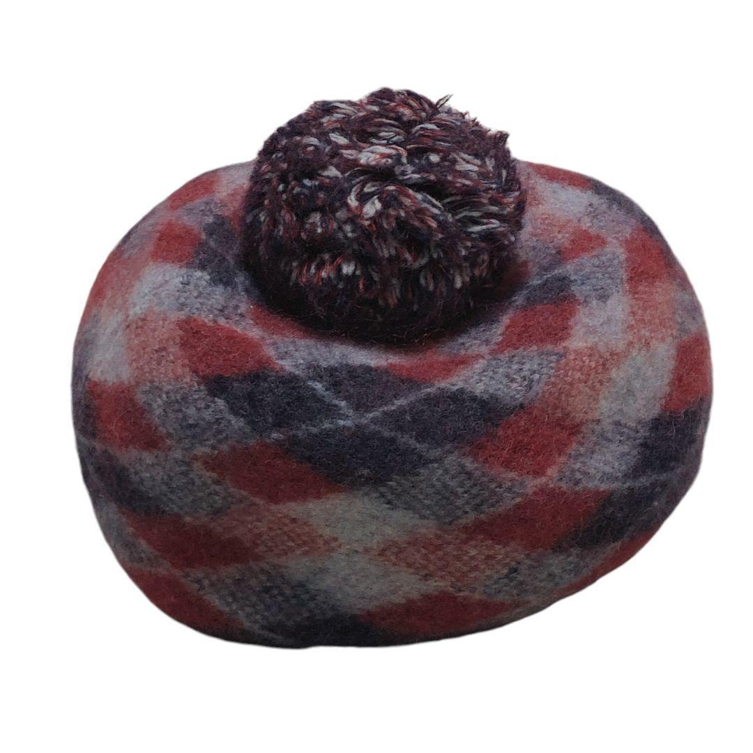 美品✨ヴィヴィアンウエストウッド ベレー帽 ニット帽 オーブ モヘア混 チェック