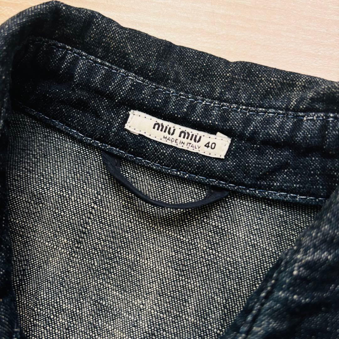 miumiu ミュウミュウ デニムワンピース 長袖