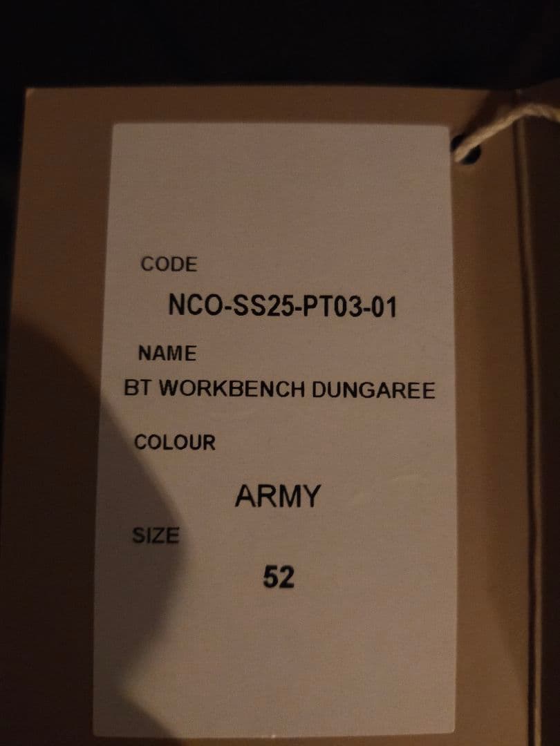 D*M様 新品同様　52 ナイジェルケーボン WORKBENCH DUNGAR