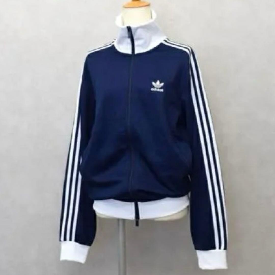 adidasアディダス ベッケンバウアー トラックトップXL ネイビー