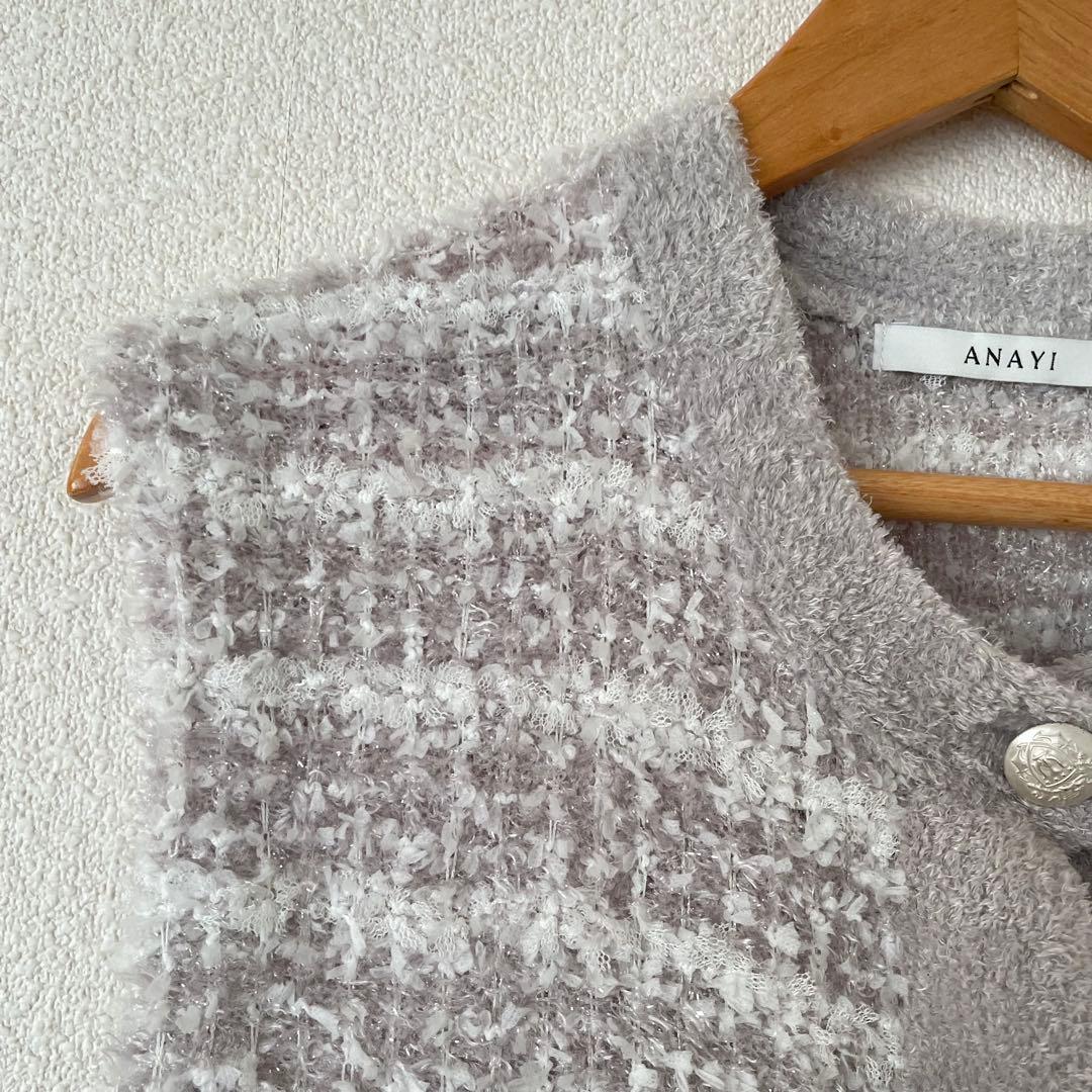 アナイ 36 モールツイード ワンピース