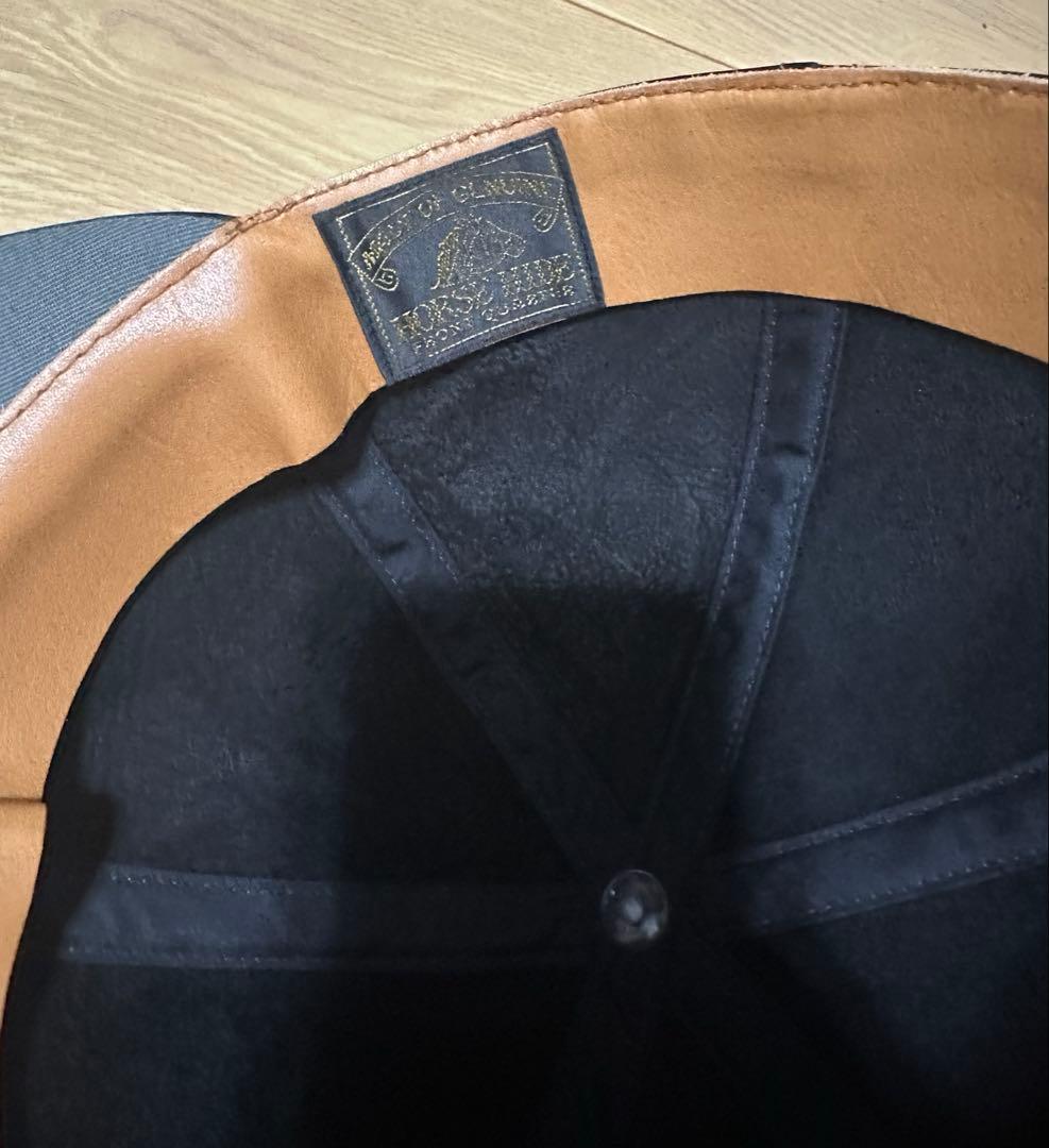 アットラスト ホースハイド レザーキャップ