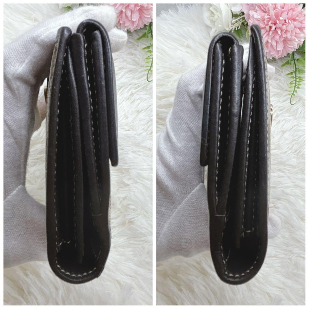 美品✨GUCCI GGキャンバス ラブリーハート 長財布 濃茶