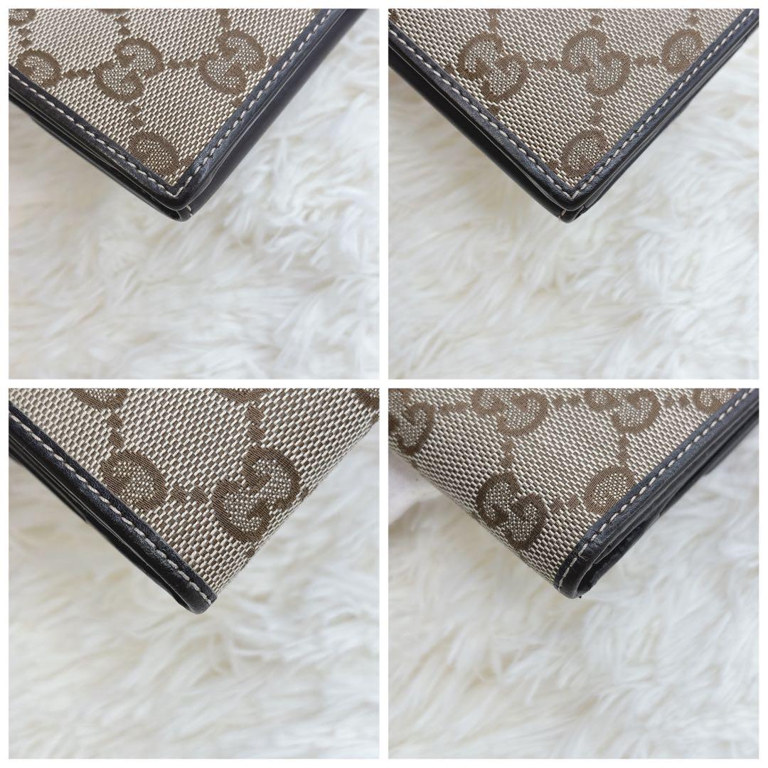 美品✨GUCCI GGキャンバス ラブリーハート 長財布 濃茶