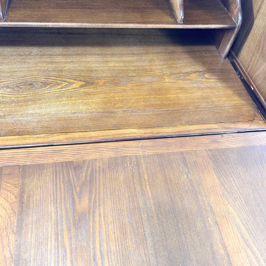 英国クラシック 木製 ライティングビューロ 4段引き出し サイドボード イギリス