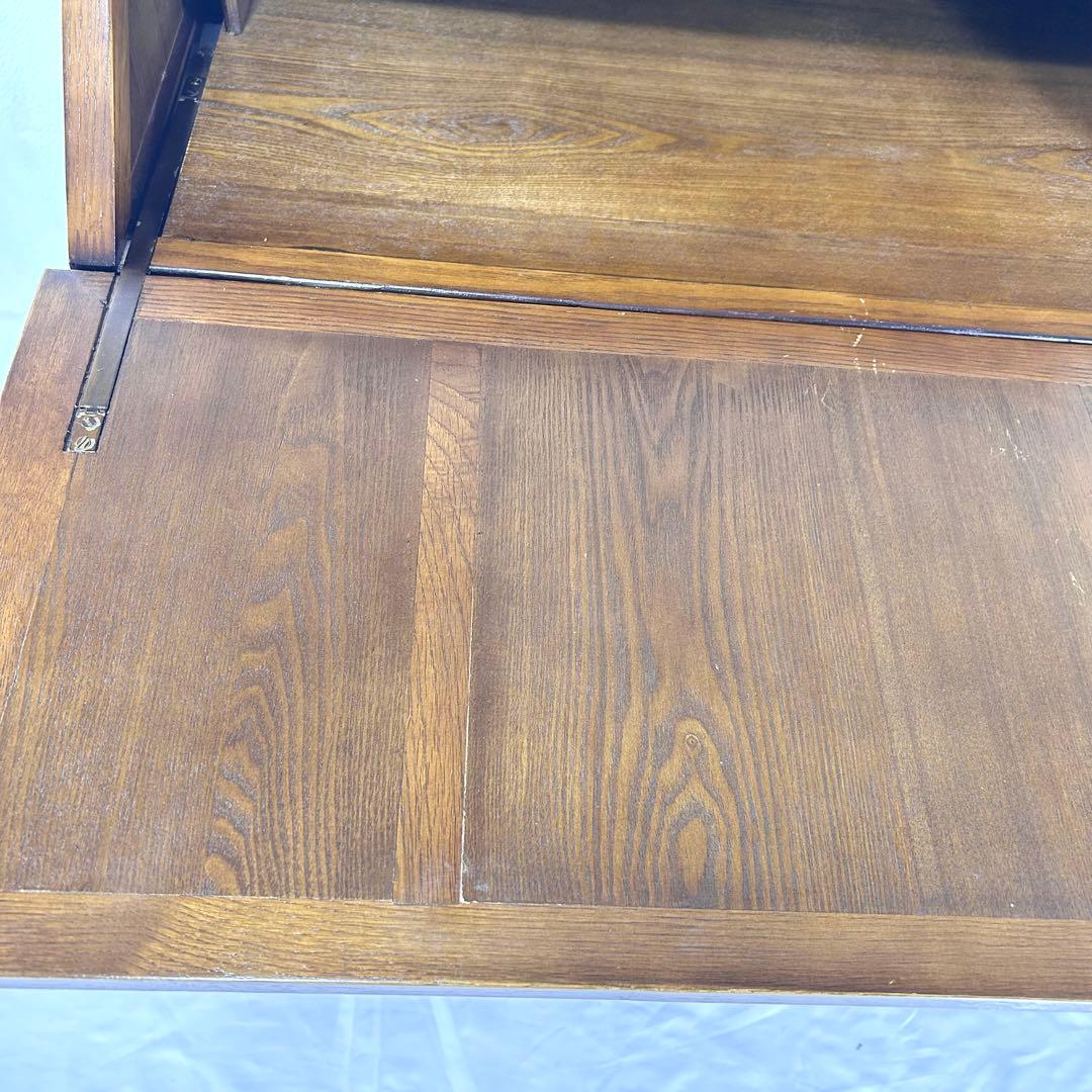 英国クラシック 木製 ライティングビューロ 4段引き出し サイドボード イギリス