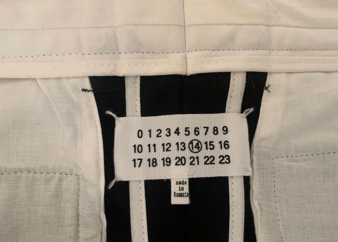 新品メゾンマルジェラウールスラックス48黒