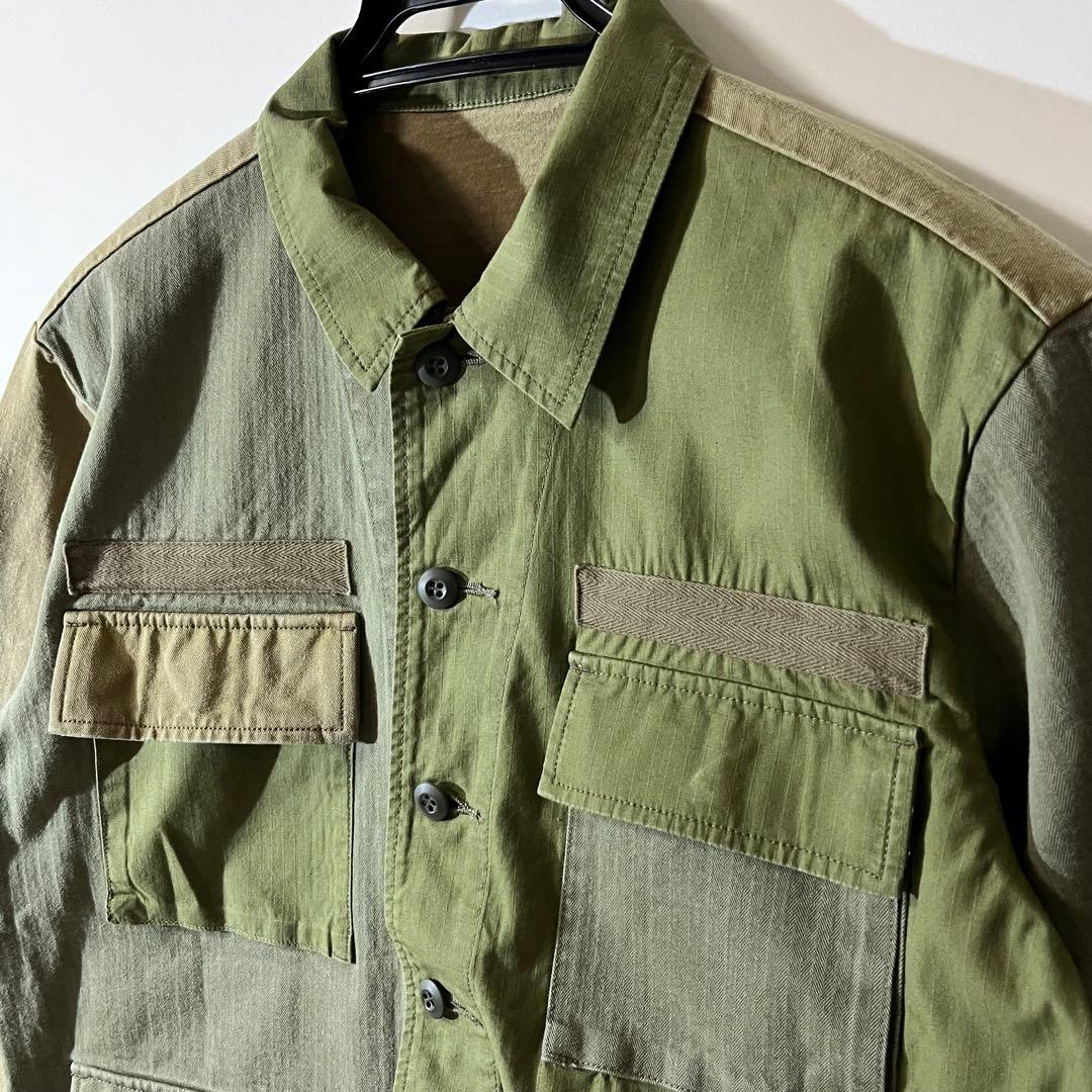 ジャケット・アウター 20AW UNIFORMEXPERIMENT FABRICMIX SHIRT 3