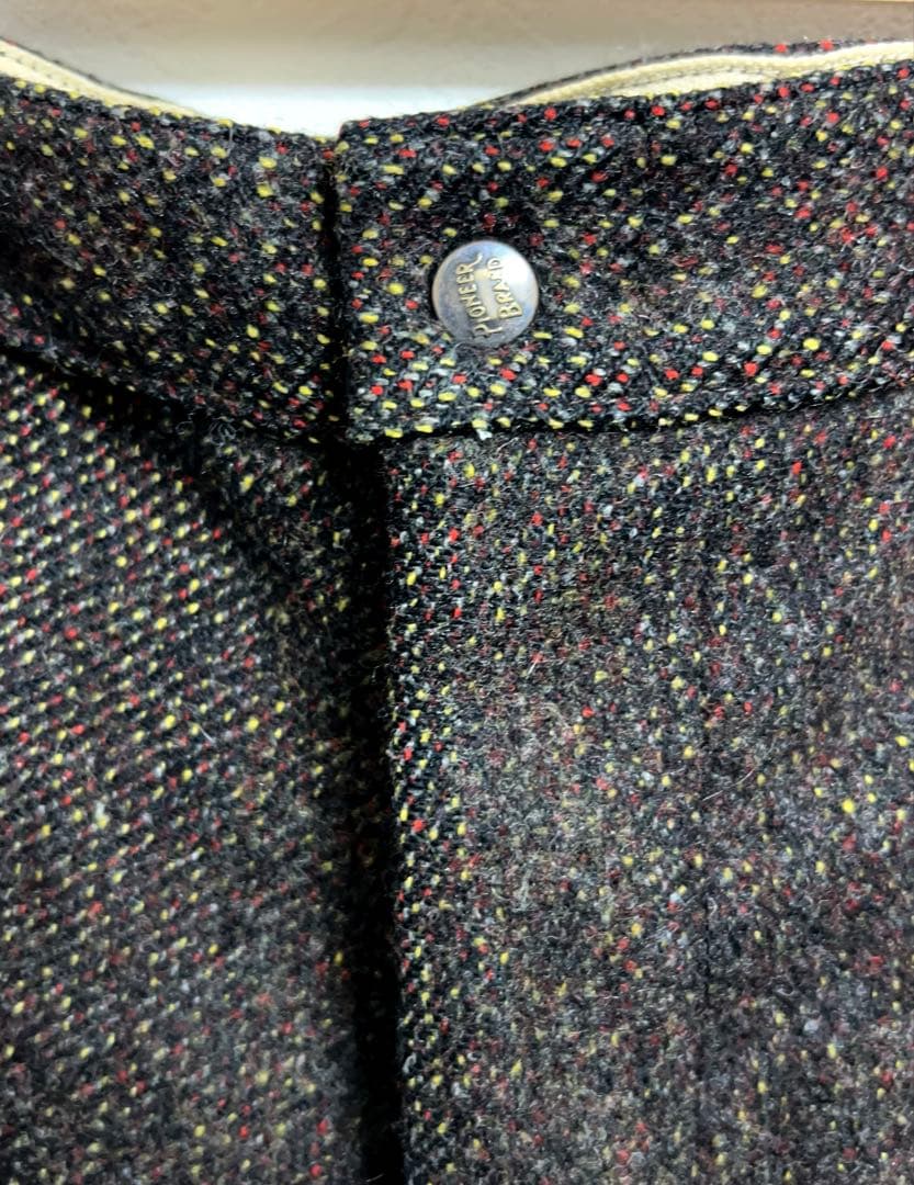 60s PIONEER パイオニアブランド カラーネップ ヘビー ウールパンツ