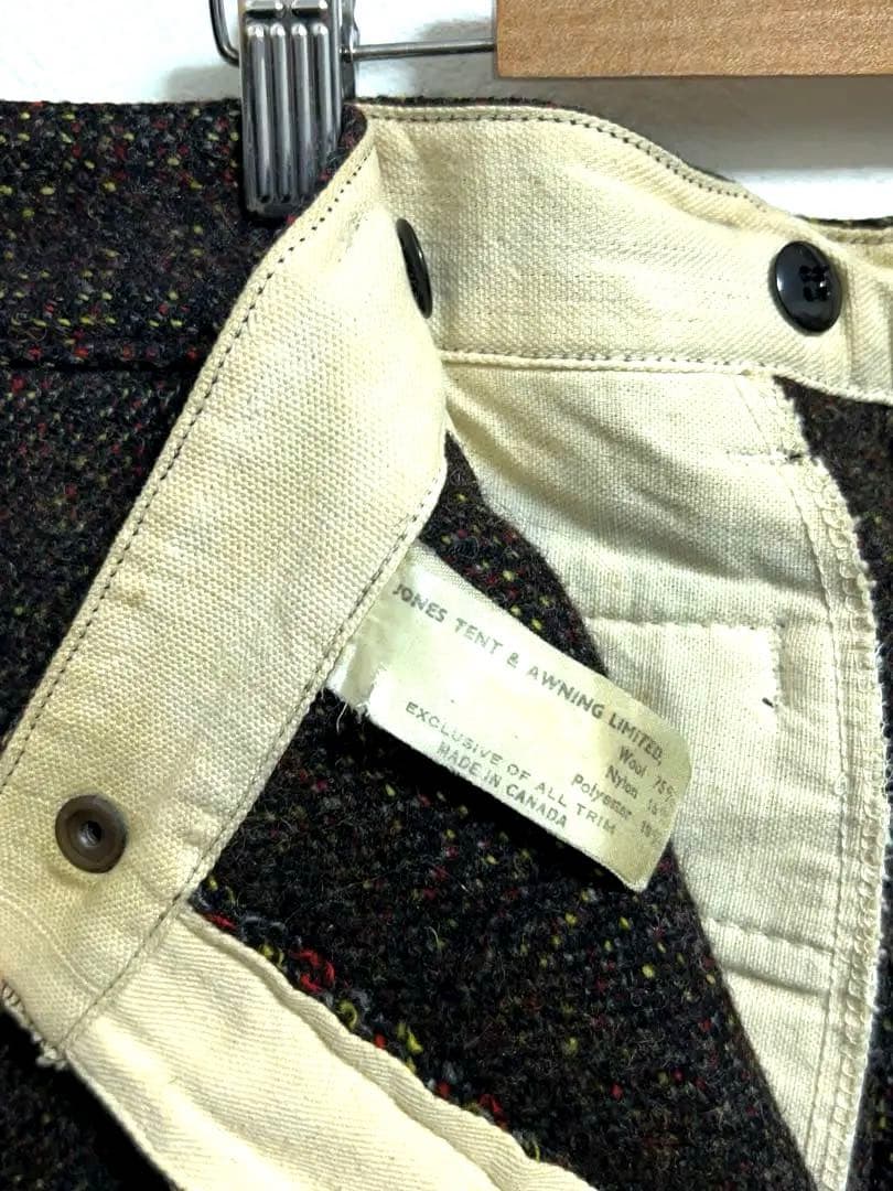 60s PIONEER パイオニアブランド カラーネップ ヘビー ウールパンツ