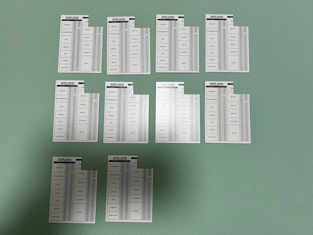 Super Junior トレーディングカードセット