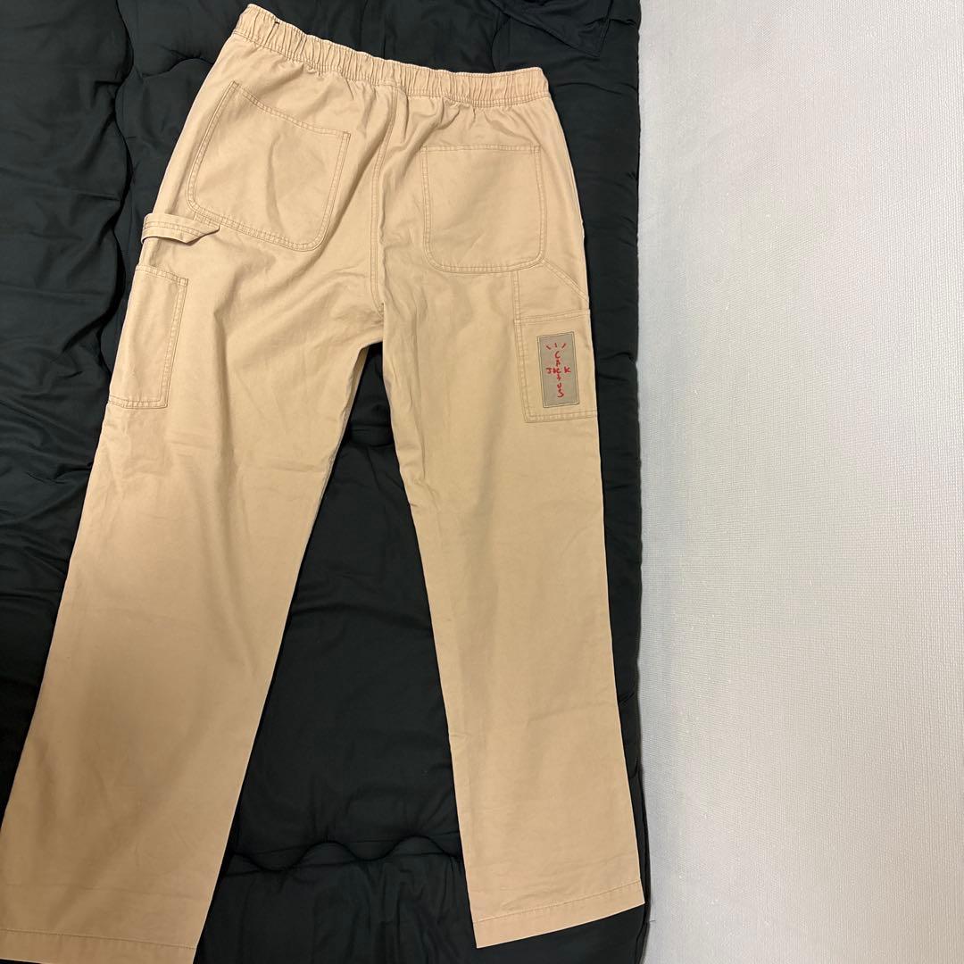 トラヴィススコット×エアジョーダン ベージュ パンツ Lサイズ