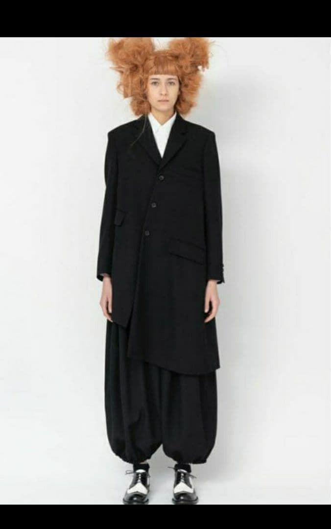 2022awコムコムコムデギャルソン　裾ゴムパンツ　ウールギャバ　S