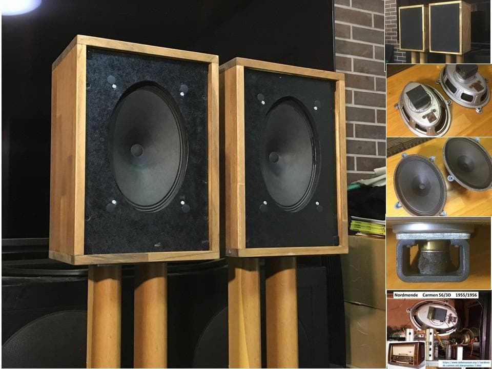 西独Nordmendeレアビンテージ大型フルレンジP1725システム ペア