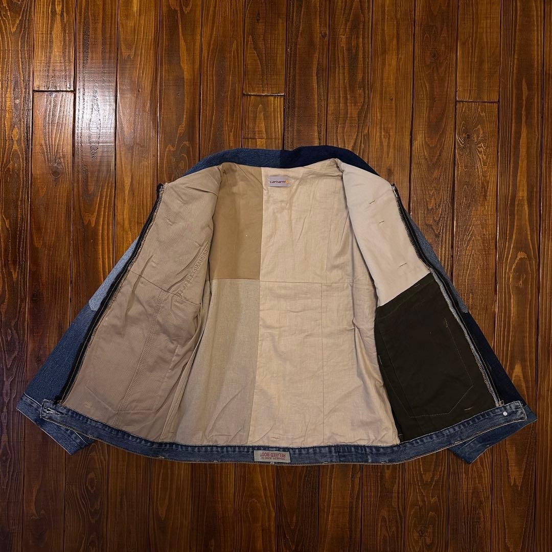 美品！！【carhartt カーハート】リメイク　再構築　デニムジャケット