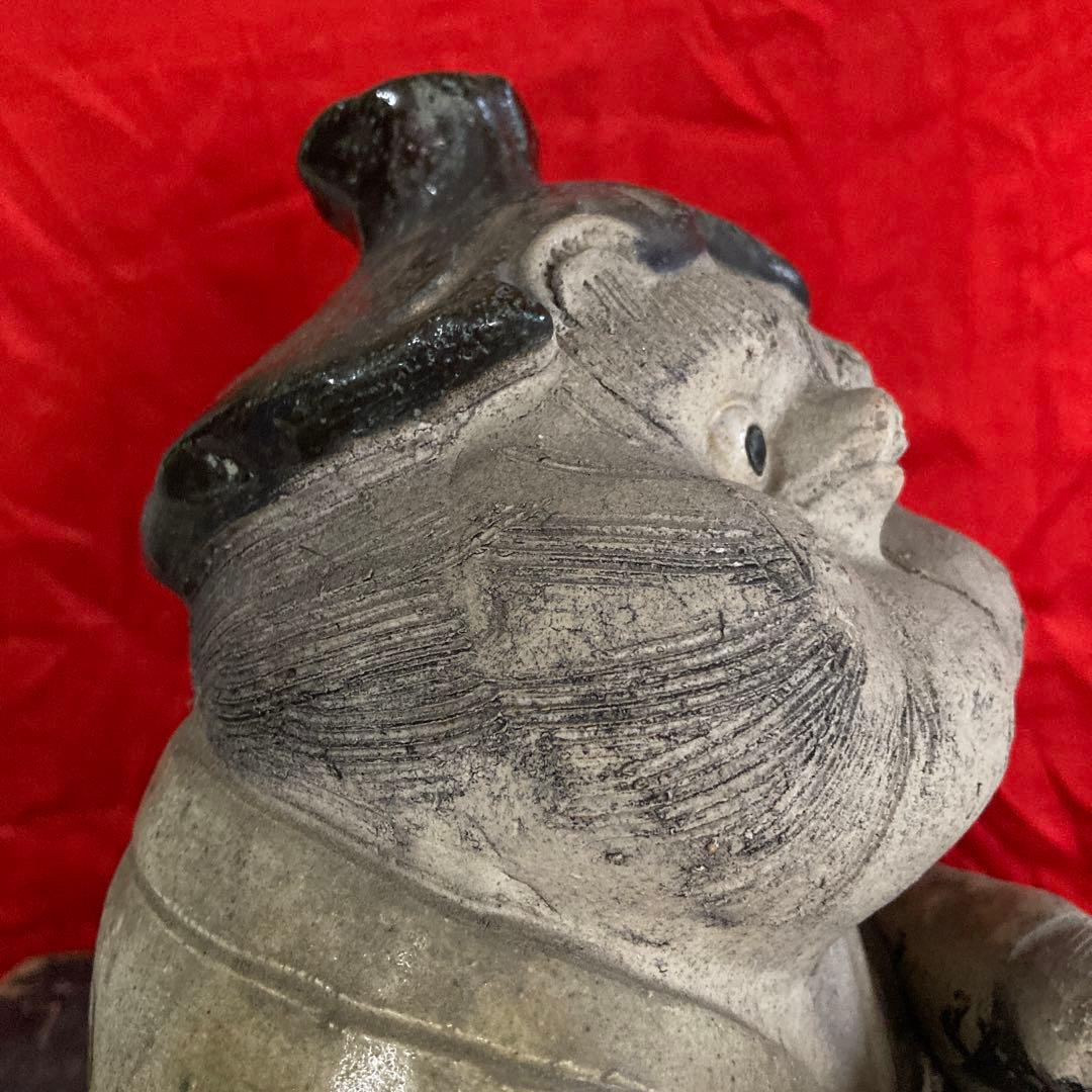 信楽焼　女狸　置物　オブジェ　時代物